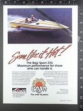 1986 advertisement baja for sale  Lodi