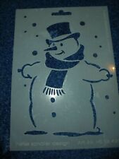 Schablone schneemann textil gebraucht kaufen  Ascheberg
