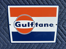 Placa de placa de bomba de gás de porcelana original Gulf Gulftane comprar usado  Enviando para Brazil