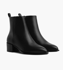 Bota Thursday Boot Co Feminina Tempo Couro Preto EUA 11,5 EUC! comprar usado  Enviando para Brazil