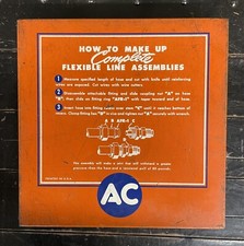 Kit de mangueira vintage AC Hardware Tin Metal Display Case Box Auto Advertising Sign comprar usado  Enviando para Brazil