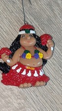 Vintage hawajski Poi People Hula Dziewczyna Ozdoba świąteczna Hawaje Lei Joseph K. 1986 na sprzedaż  Wysyłka do Poland