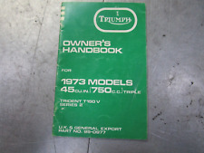 Triumph owner handboot for sale  WOLVERHAMPTON
