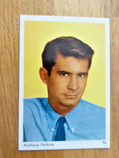 ANTHONY PERKINS FAMOSO ARTISTA CARTÃO DE CHICLETE #56 FOLHAS MARCAS INC 1960 ESTADO PERFEITO comprar usado  Enviando para Brazil