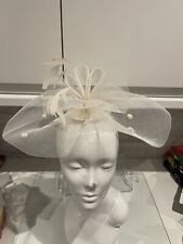 Debenhams white sinamay for sale  ABERTILLERY