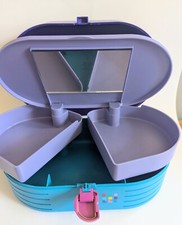 Estojo de maquiagem retrô XL Caboodles vintage anos 90 vaidade viagem 3 camadas com espelho 2615 comprar usado  Enviando para Brazil