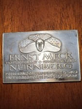 Versilberte kupferplakette ern gebraucht kaufen  Herdecke
