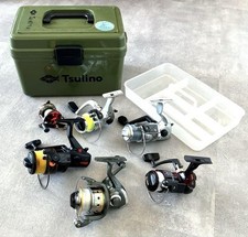 Conjunto de molinete de pesca 5 girando 1 molinete de isca com caixa - Usado, bom estado de funcionamento comprar usado  Enviando para Brazil