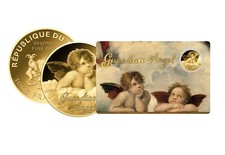 Goldmünze motiv schutzengel gebraucht kaufen  Wollmatingen