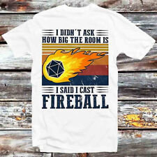 Usado, Camiseta DM I Cast Fireball DND Critical Role Master Wizard Pathfinder B966 comprar usado  Enviando para Brazil