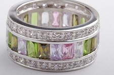 Kristall ring 925 gebraucht kaufen  München