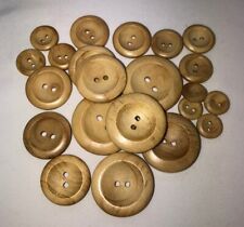 Natural wooden buttons for sale  Shipping to Ireland