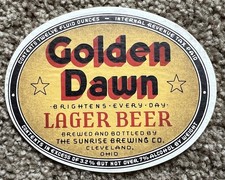 Etiqueta de cerveja IRTP Golden Dawn.  Sunrise Brewing Co., Cleveland, OHIO comprar usado  Enviando para Brazil