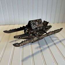Usado, Estátua de escultura barco canoa de madeira. Madeira ornamentada aprox 15”x6” comprar usado  Enviando para Brazil