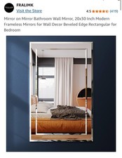 Mirror mirror bathroom for sale  Chicago