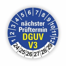 Dguv prüfplaketten blau gebraucht kaufen  Legden