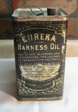 ANTIGA LATA PUBLICITÁRIA Eureka cavalo arnês óleo padrão co lata comprar usado  Enviando para Brazil