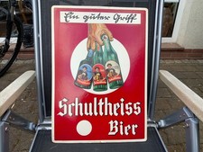 Schultheiss bier werbeschild gebraucht kaufen  Eberswalde