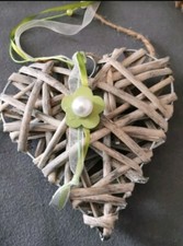 Rattan herz aufhänger gebraucht kaufen  Marienhafe