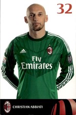 Cartolina christian abbiati usato  Italia