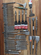 Lote de 100 brocas e cinzel Milwaukee SDS novo em folha vários tamanhos  comprar usado Lote de 100 brocas e cinzel Milwaukee SDS novo em folha vários tamanhos  comprar usado  Enviando para Brazil