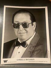 Foto promocional assinada pela WWF WWE GORILLA MONSOON 8x10, usado comprar usado  Enviando para Brazil