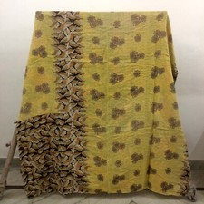 Usado, Colcha Solteiro Cama Runner Kantha vintage Colcha De Algodão Cobertor Hippie Boho comprar usado  Enviando para Brazil