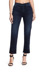 Usado, Jeans de tornozelo HUDSON L7218 azul escuro Zoey cintura alta bainha liberada tamanho 30 comprar usado  Enviando para Brazil