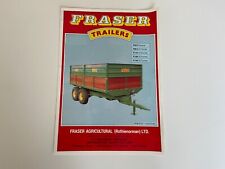 Fraser agricultural trailer for sale  KENDAL