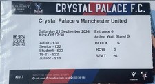 Crystal palace manchester for sale  MACCLESFIELD