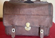 Antique leather gladstone for sale  NORWICH