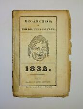 1832 BROAD GRINS - Fun for the New Year, Illustrated Humor Almanac segunda mano  Embacar hacia Argentina