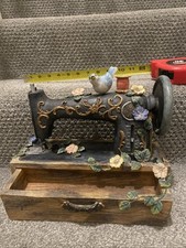 Bandeja de caixa de bugigangas vintage antiga para máquina de costura  comprar usado  Enviando para Brazil