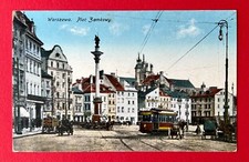 Używany, AK WARSZAWA w Polsce 1. WK Plac Zamkowy z tramwajem ( 158293 na sprzedaż  Wysyłka do Poland