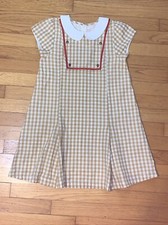 Vestido rosa frango bronzeado Gingham acabamento em fita vermelha tamanho 10  comprar usado  Enviando para Brazil