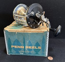 Molinete de pesca vintage PENN: LONG BEACH #68 - MOLINETE E-Z cabo preto - Feito nos EUA! comprar usado  Enviando para Brazil