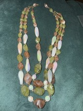 Glass beaded necklace for sale  CROOK