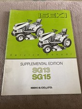 Iseki service manual for sale  BURY ST. EDMUNDS