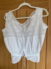 Antique white cotton for sale  WELSHPOOL