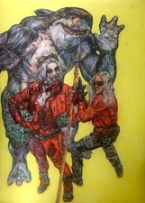 O Esquadrão SUICDE (filme de 2021) desenho a lápis de cor inspirado em R. Federici comprar usado  Enviando para Brazil