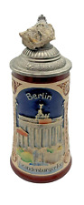 Bierkrug zinndeckel riginal gebraucht kaufen  Berlin