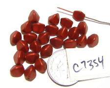 Lote de 25 contas de vidro tchecas LAVA RED 7mm C7354 comprar usado  Enviando para Brazil