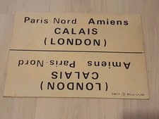 Sncf plaque itineraire d'occasion  Lizy-sur-Ourcq