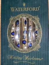 Waterford Holiday Heirlooms Navidad DIAMANTE CONO FESTIVAL GUIRNALDA con caja segunda mano  Embacar hacia Mexico