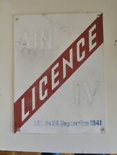 Plaque émaillée licence d'occasion  Cachan