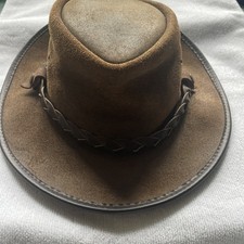 Hats brown leather for sale  CALDICOT