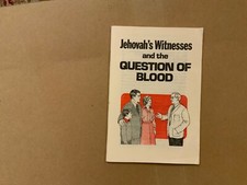 Jehovah witnesses blood for sale  HAILSHAM
