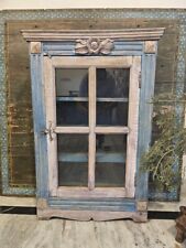 Armário de vidro de madeira - Elegante vitrine decorativa - Vidro de madeira vintage comprar usado  Enviando para Brazil