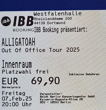 Tickets alligatoah dortmund gebraucht kaufen  Fellbach