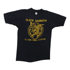 Camisa Vintage 1980 Black Sabbath Heaven and Hell Tour Tamanho: Grande comprar usado  Enviando para Brazil